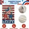 Patriotic 4th of July Garden Flag 12.5 x 18 Inch Double Sided Burlap Memorial Day Welcome American Stars and Stripes Yard Flag